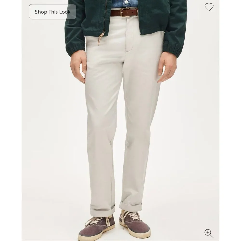 J. Crew Broken-in Straight chino pant in Stone NWT size 32/32
